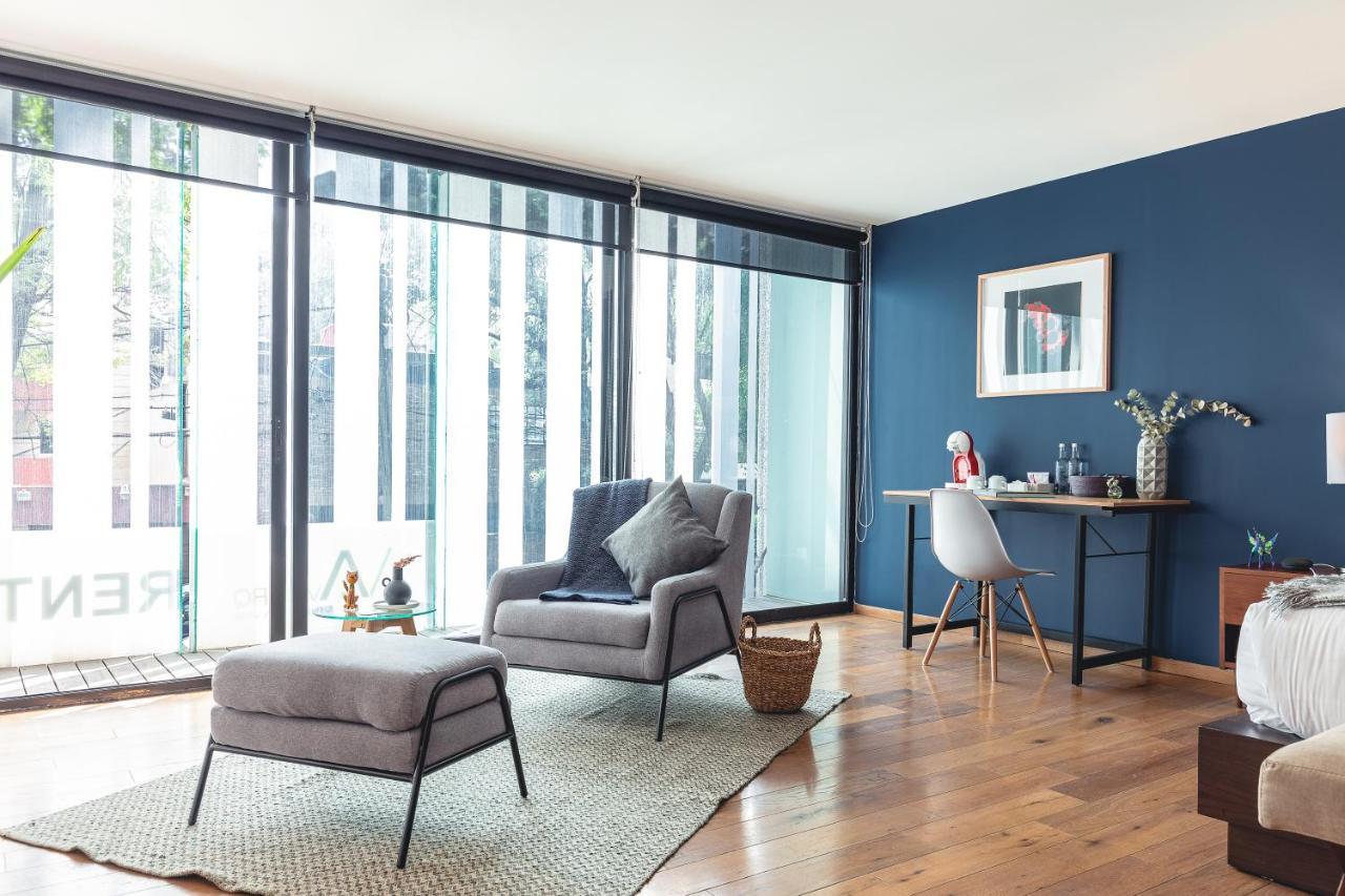 Casai Bright Designer Studio With Balcony In Polanco Mexico-stad Buitenkant foto